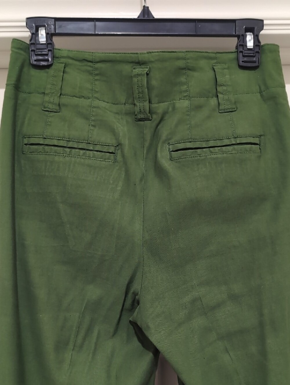 Maeve Colette Olive Green High-Rise Wide-Leg Pants - Picture 3 of 4